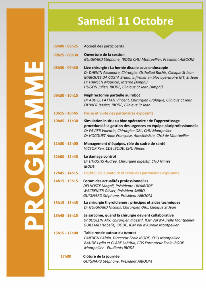 Programme 1ere JREP AIBOOM 2025